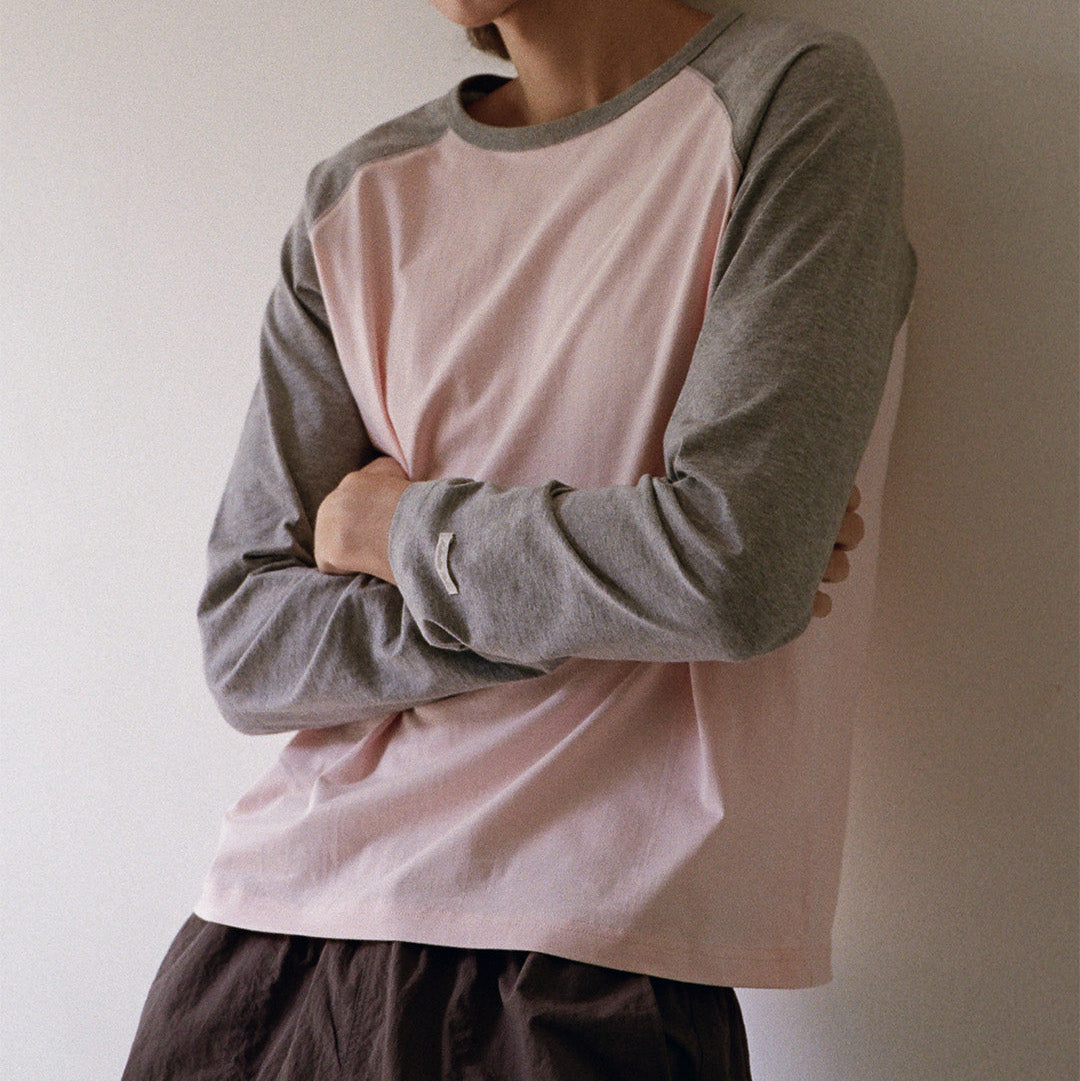 Boxy L/S Raglan Tee (Pre Order 15 Days)