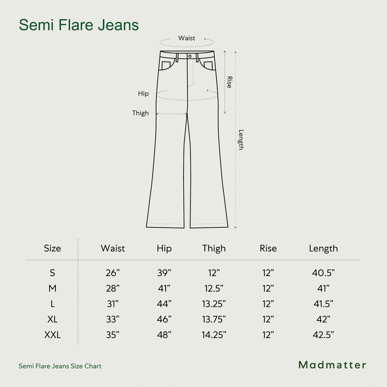 Semi Flare Jeans