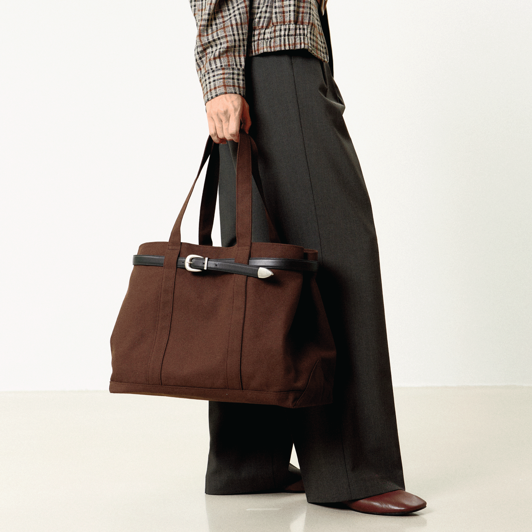 Belted Tote Bag