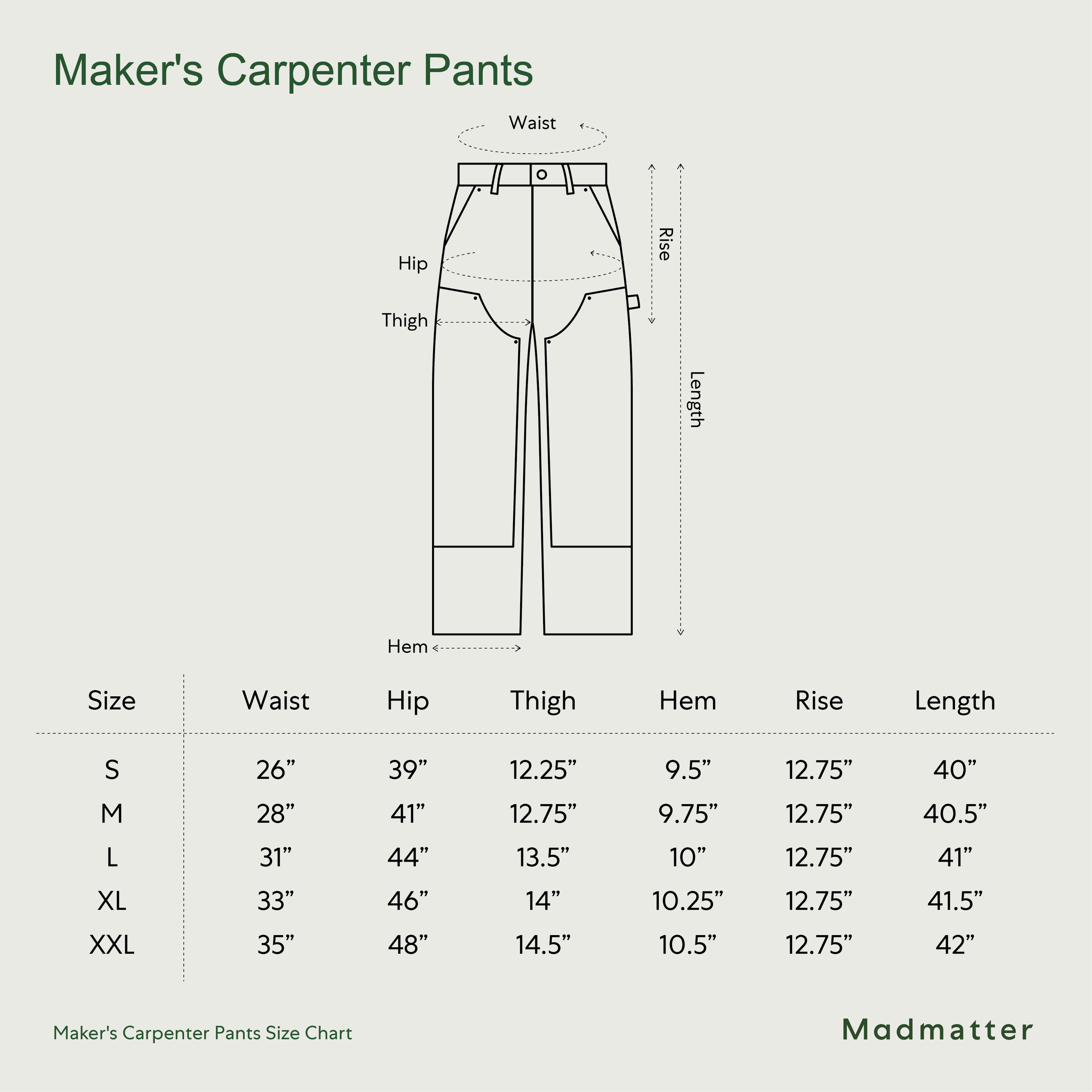 Madmatter / Flo Maker's Carpenter Pants
