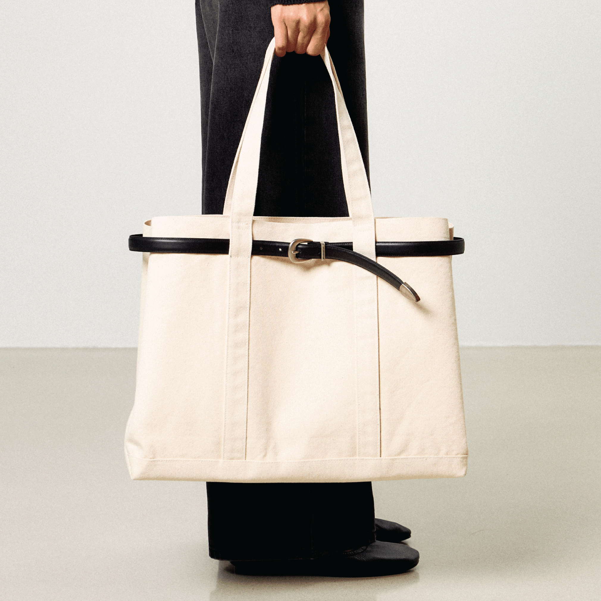 Belted Tote Bag