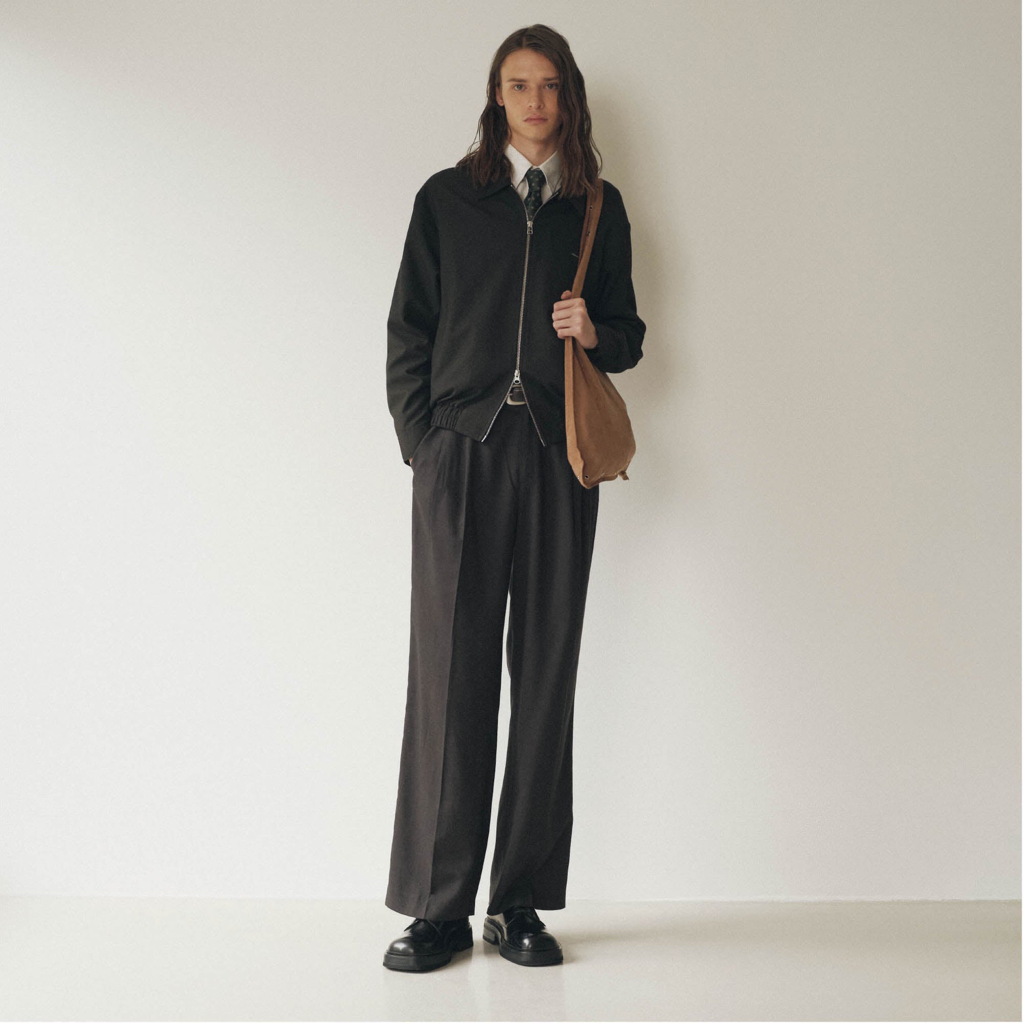 Basic Double Pleated Pants