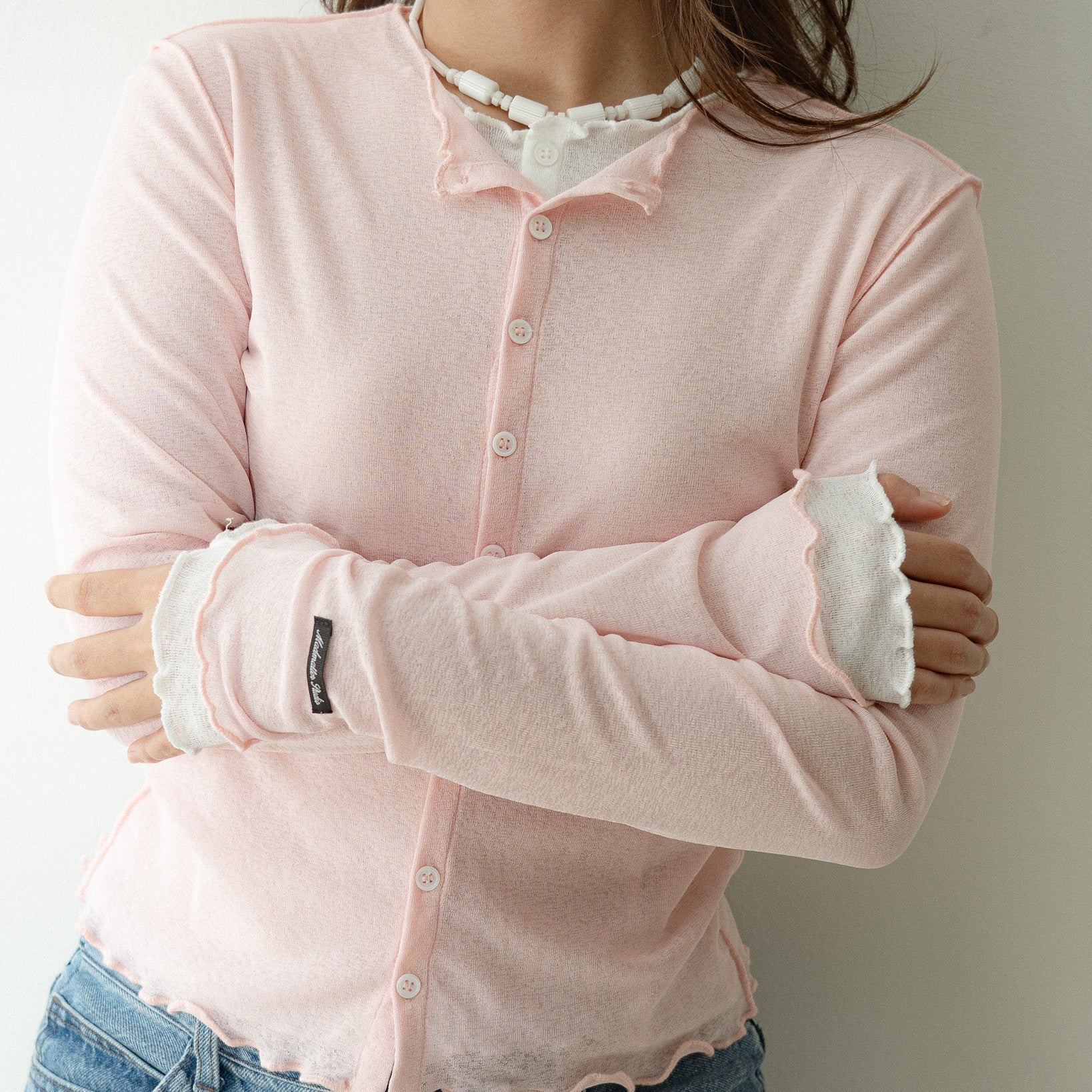 Buttonline L/S Tee Pink