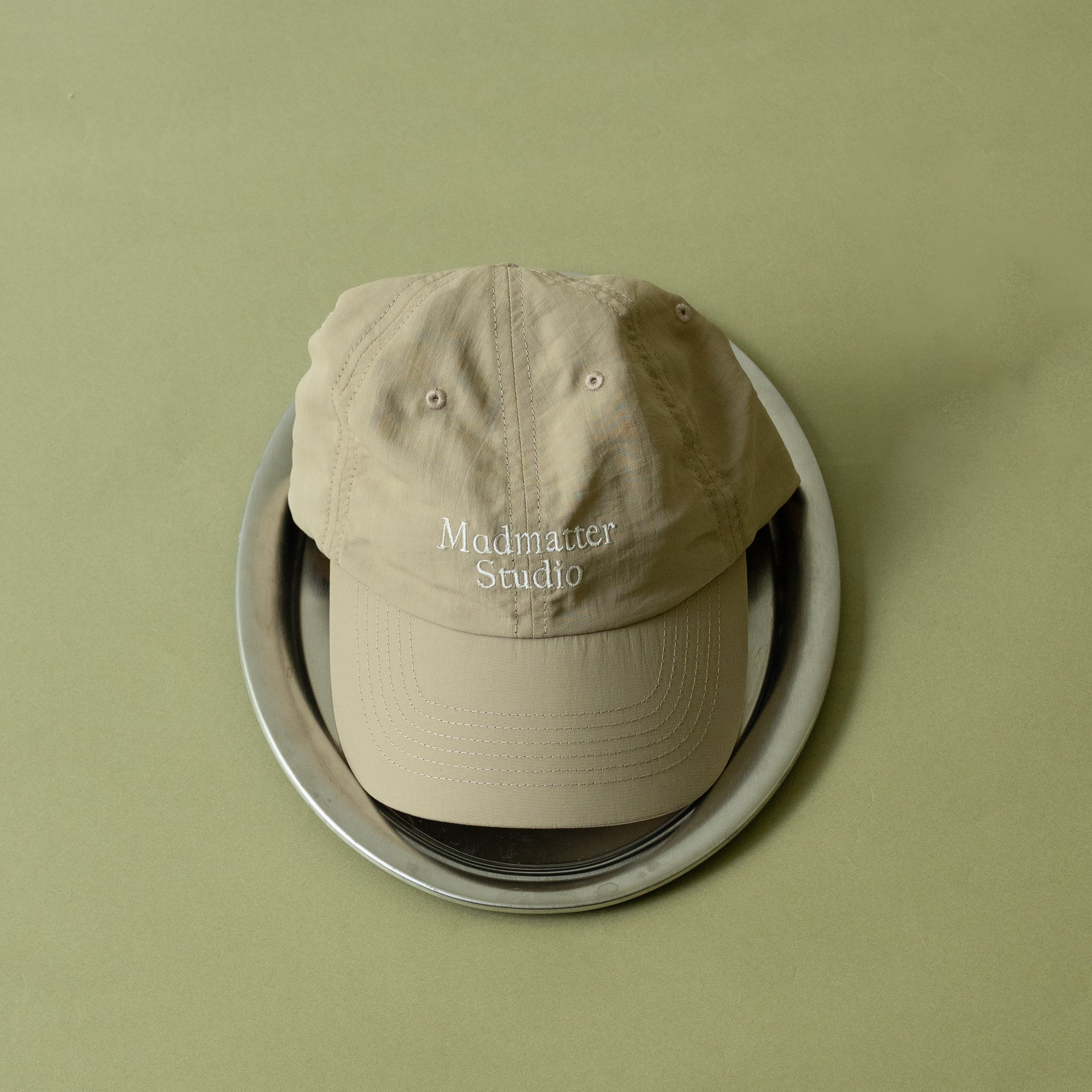 Serif Logo Cap Nylon