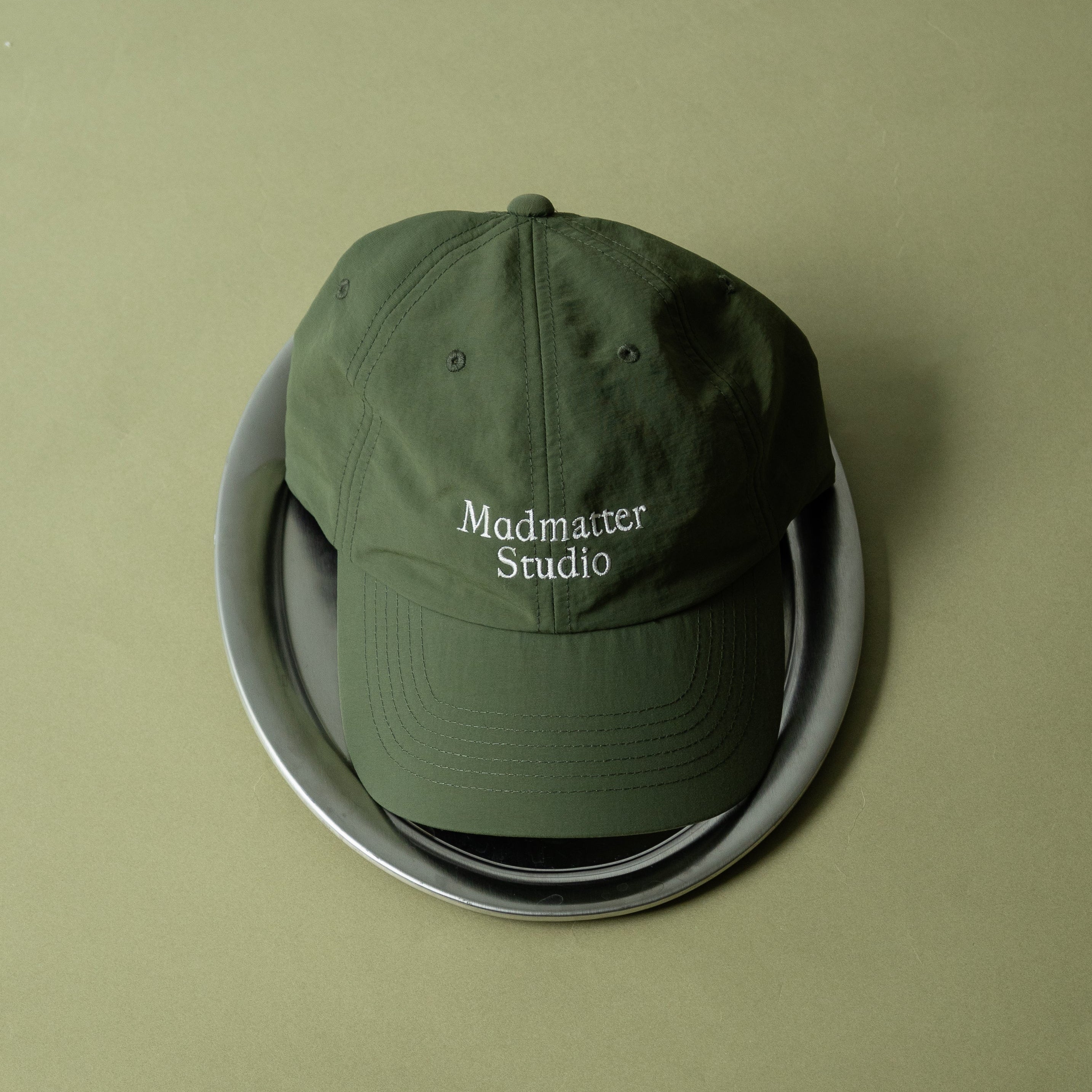 Serif Logo Cap Nylon