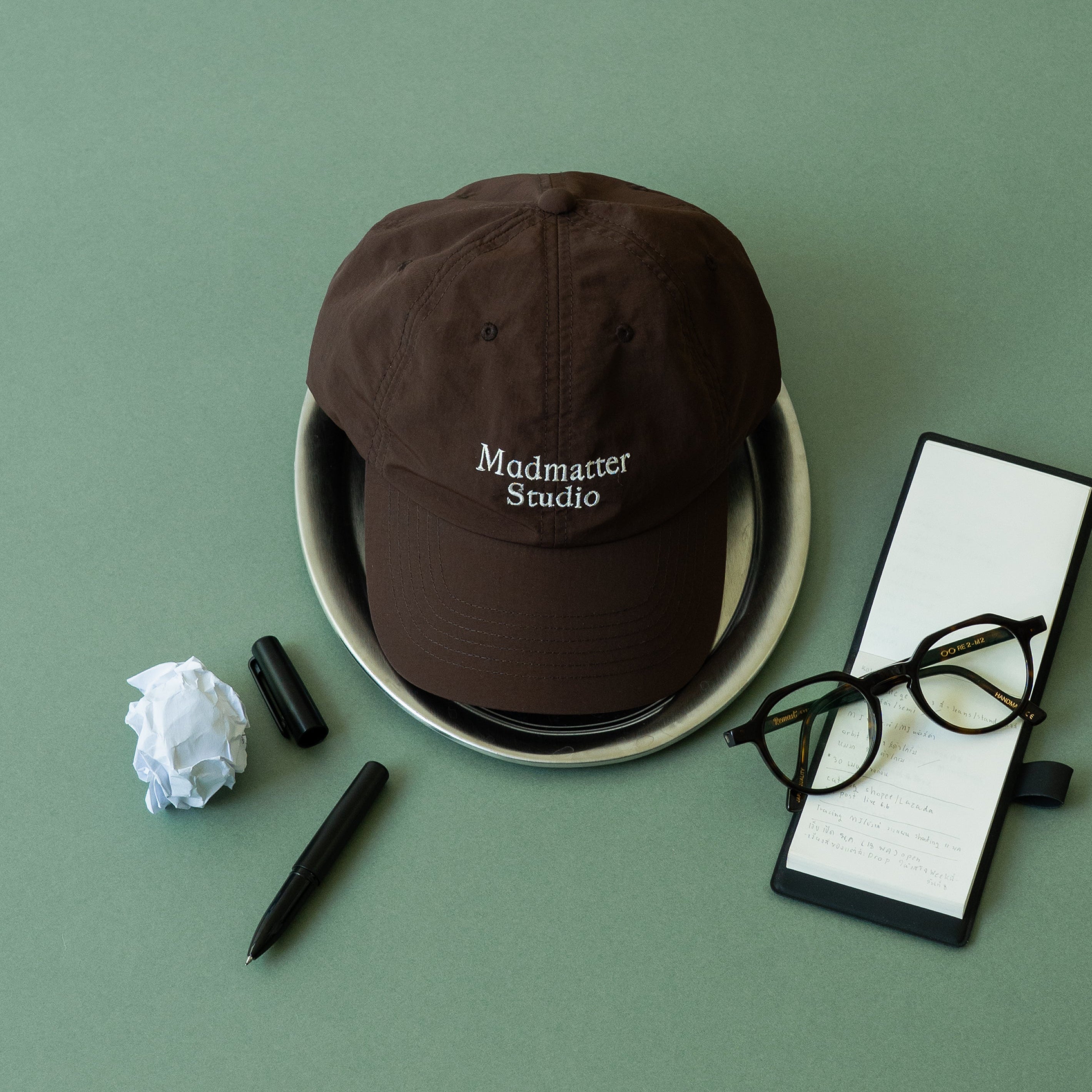 Serif Logo Cap Nylon