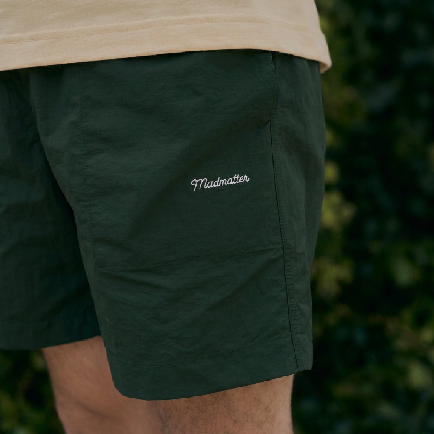Cursive Nylon Shorts