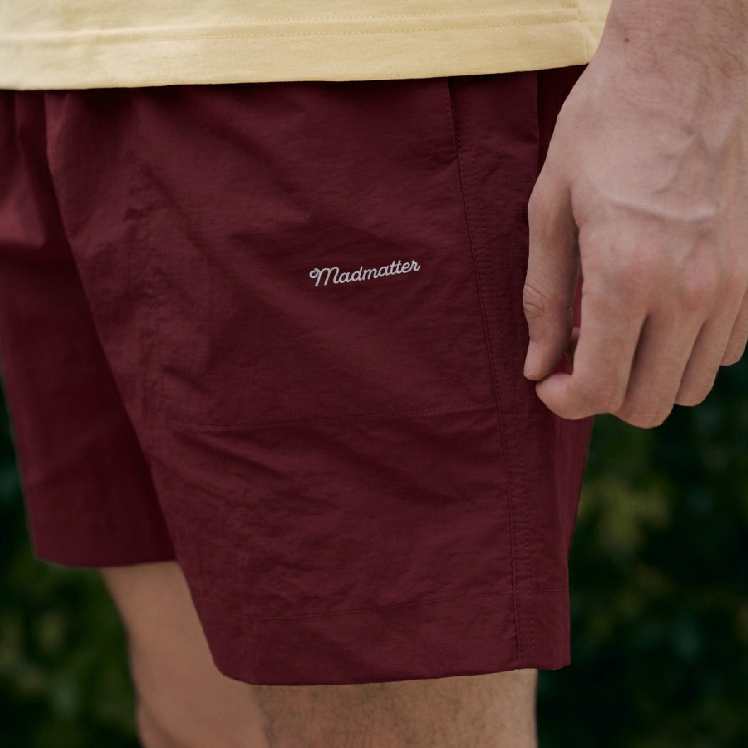 Cursive Nylon Shorts
