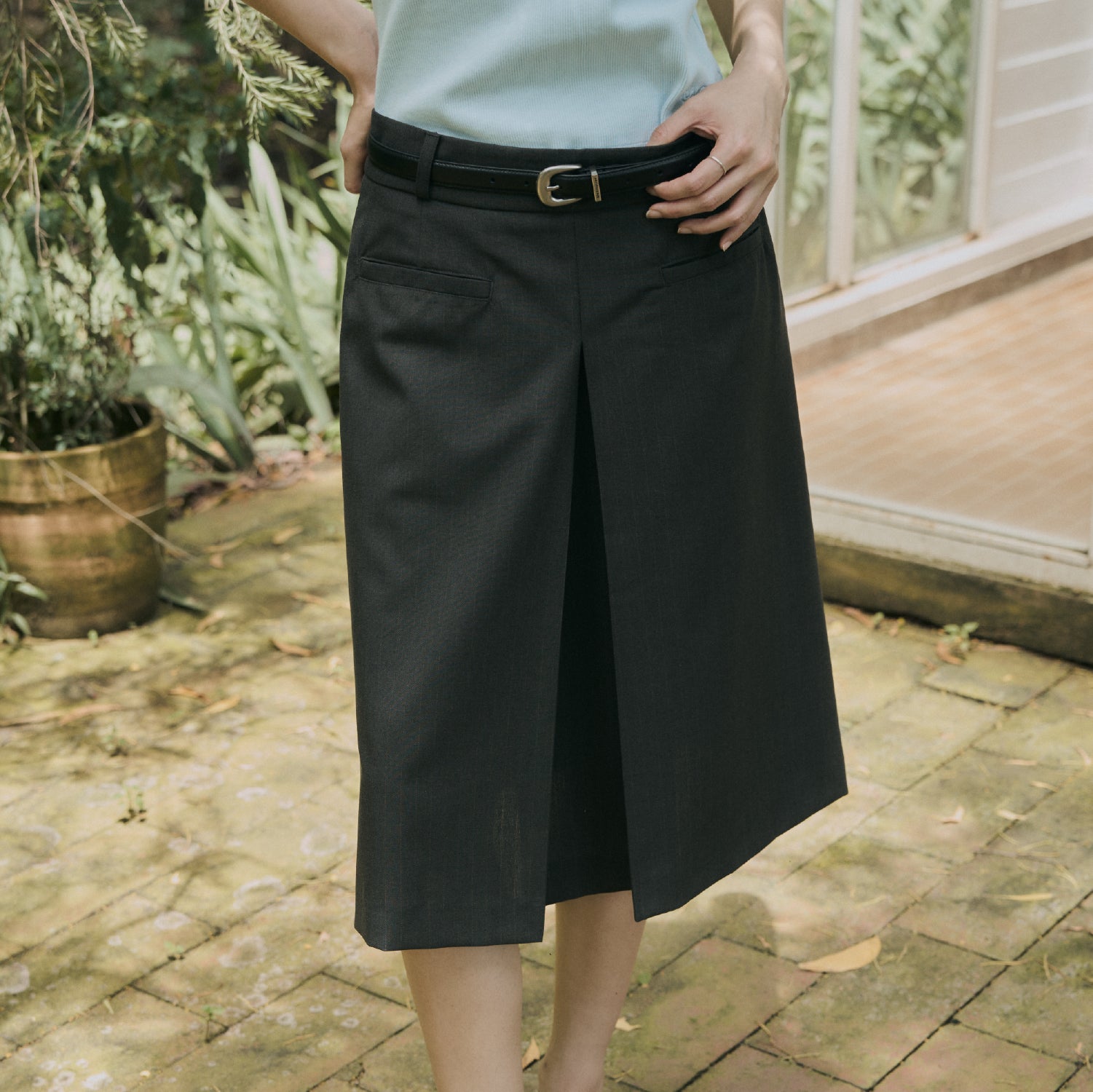 Inverted Pleat Skirt