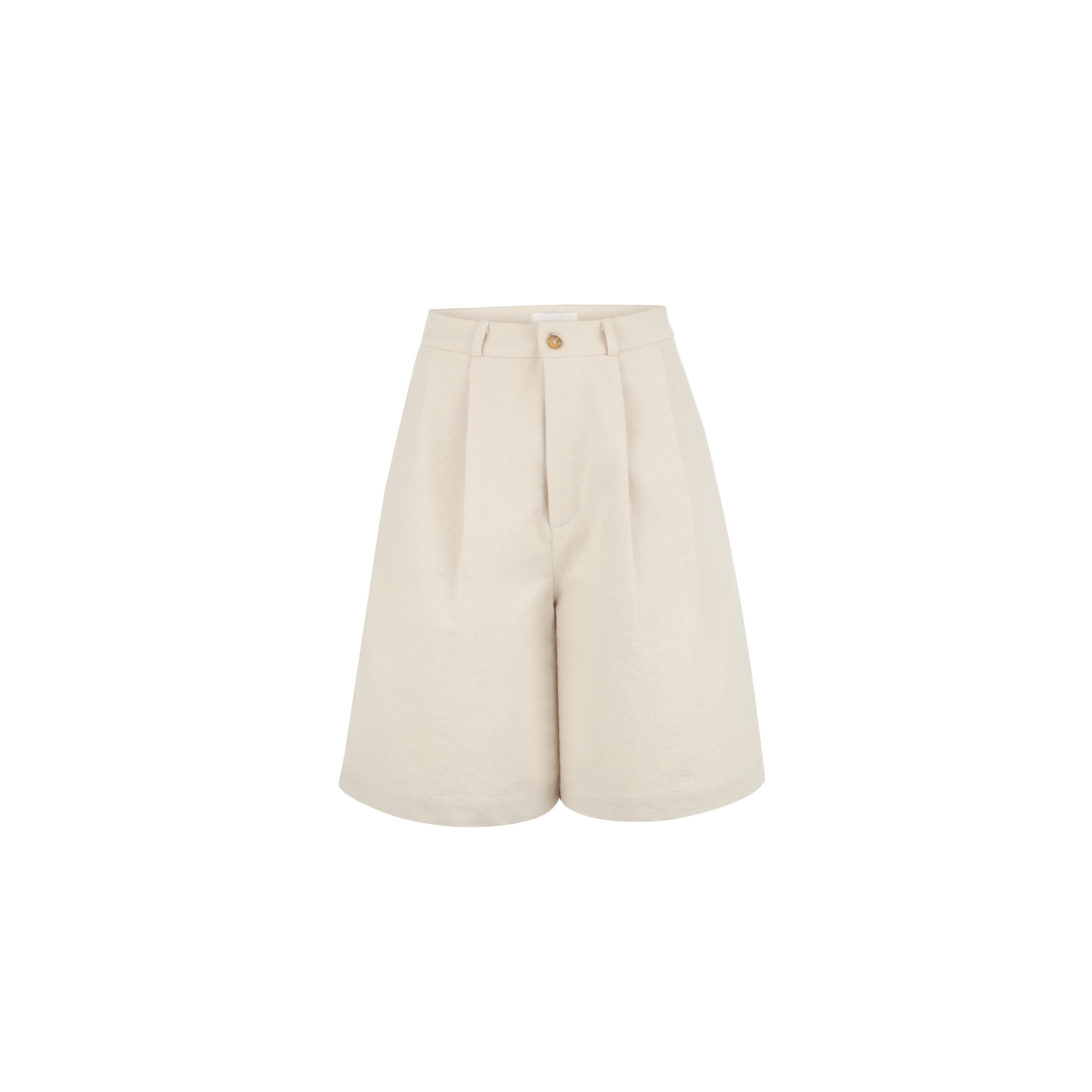 Double Pleated Long Shorts