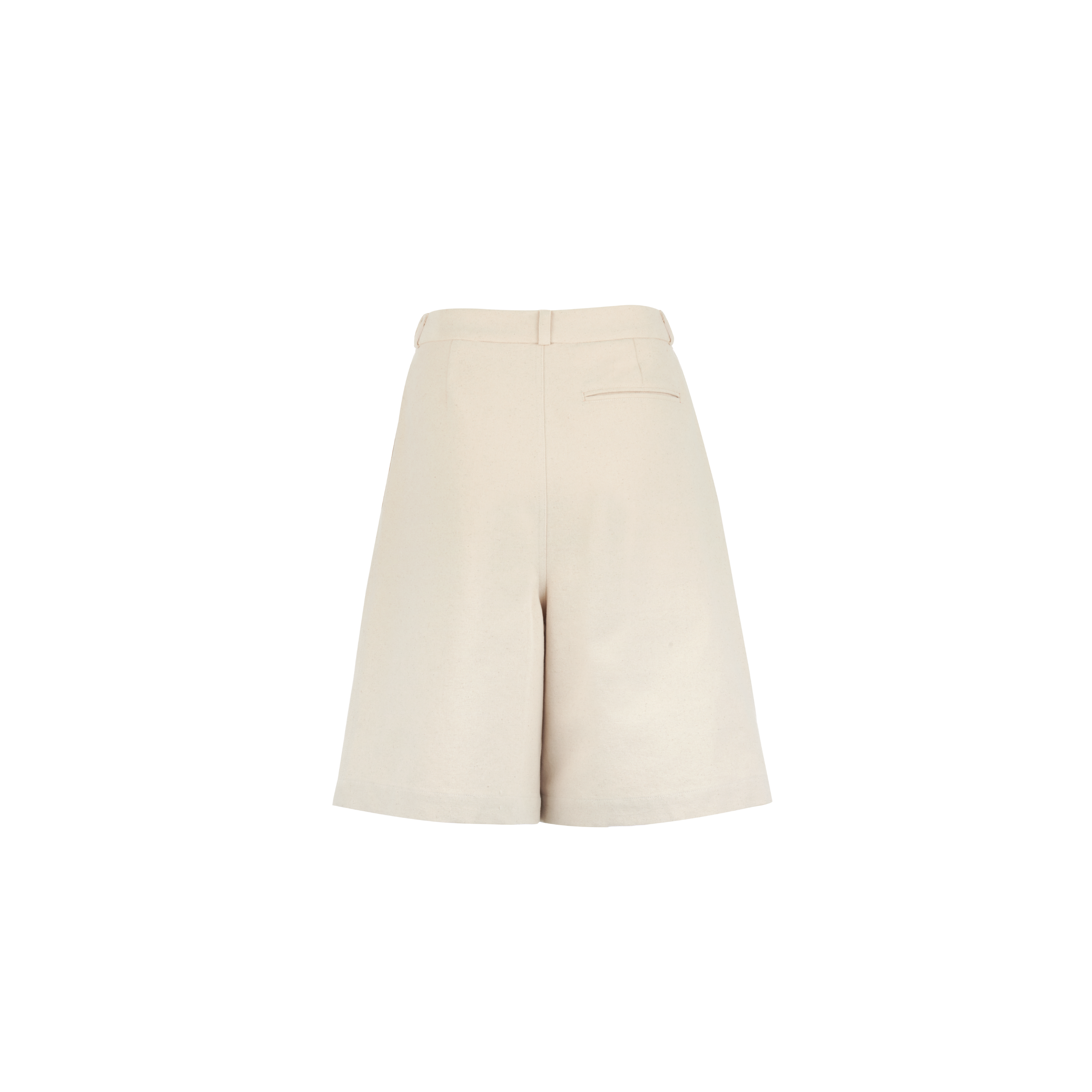 Double Pleated Long Shorts