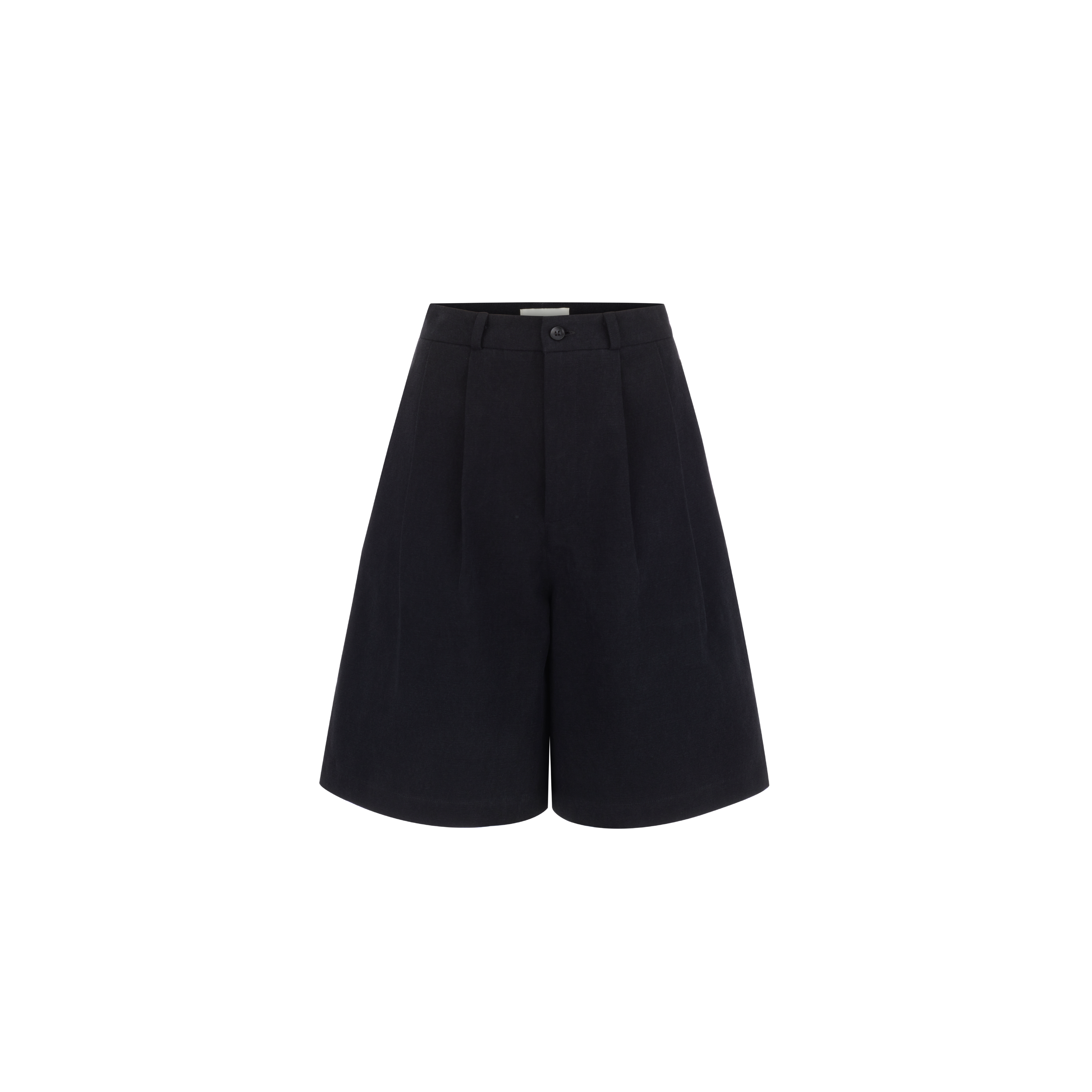 Double Pleated Long Shorts