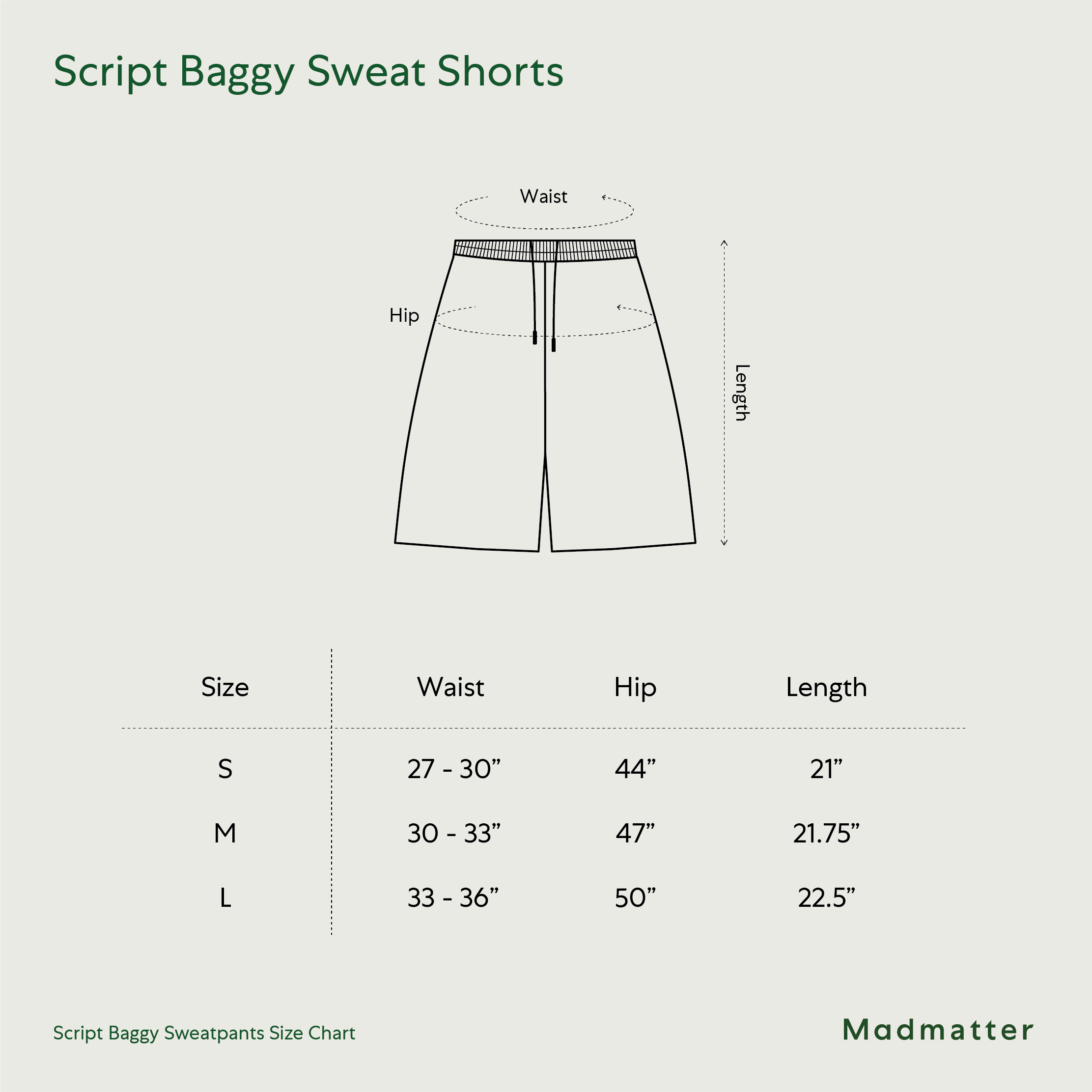 Script Long Sweat Shorts