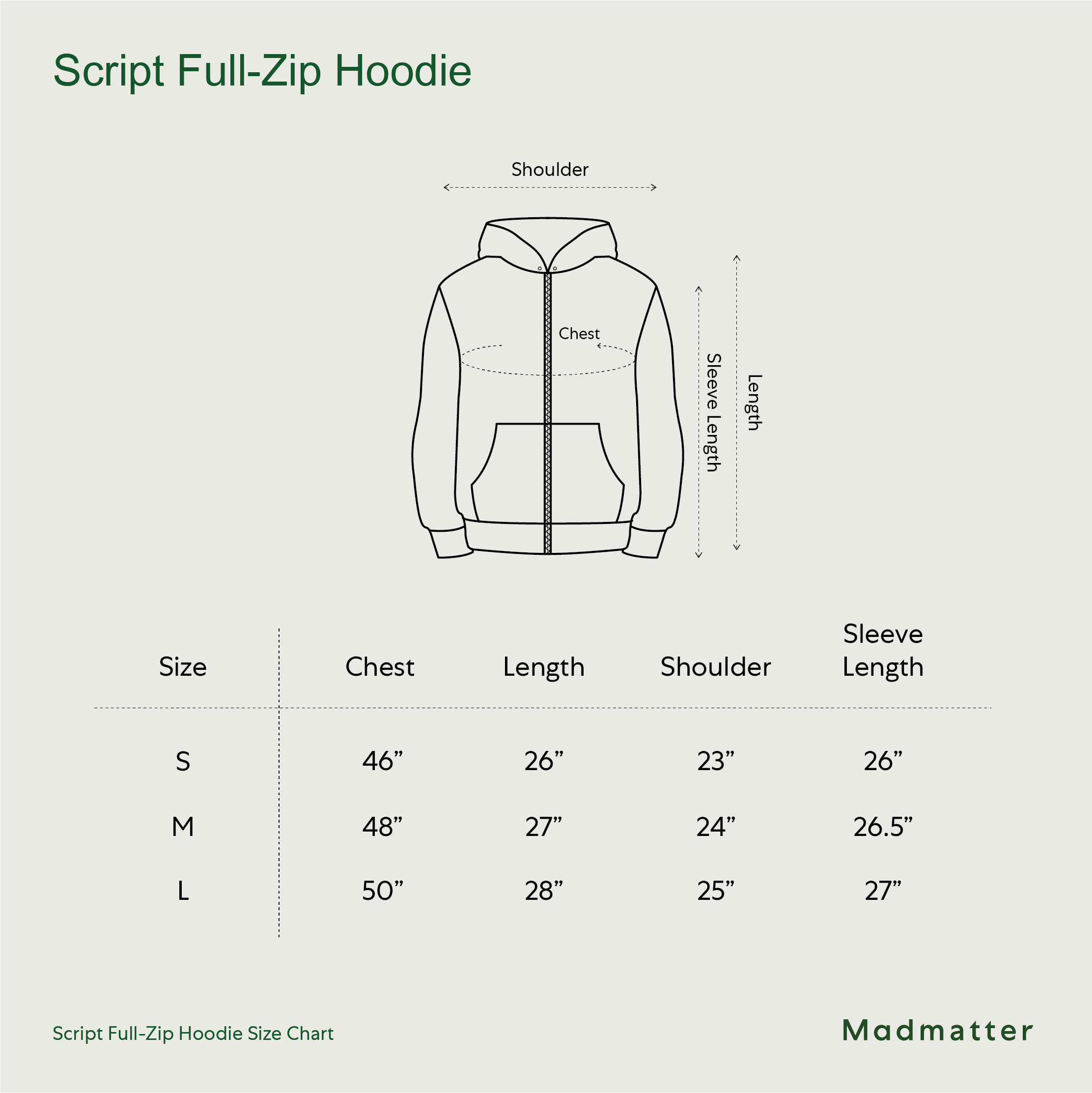 Script Full-Zip Hoodie