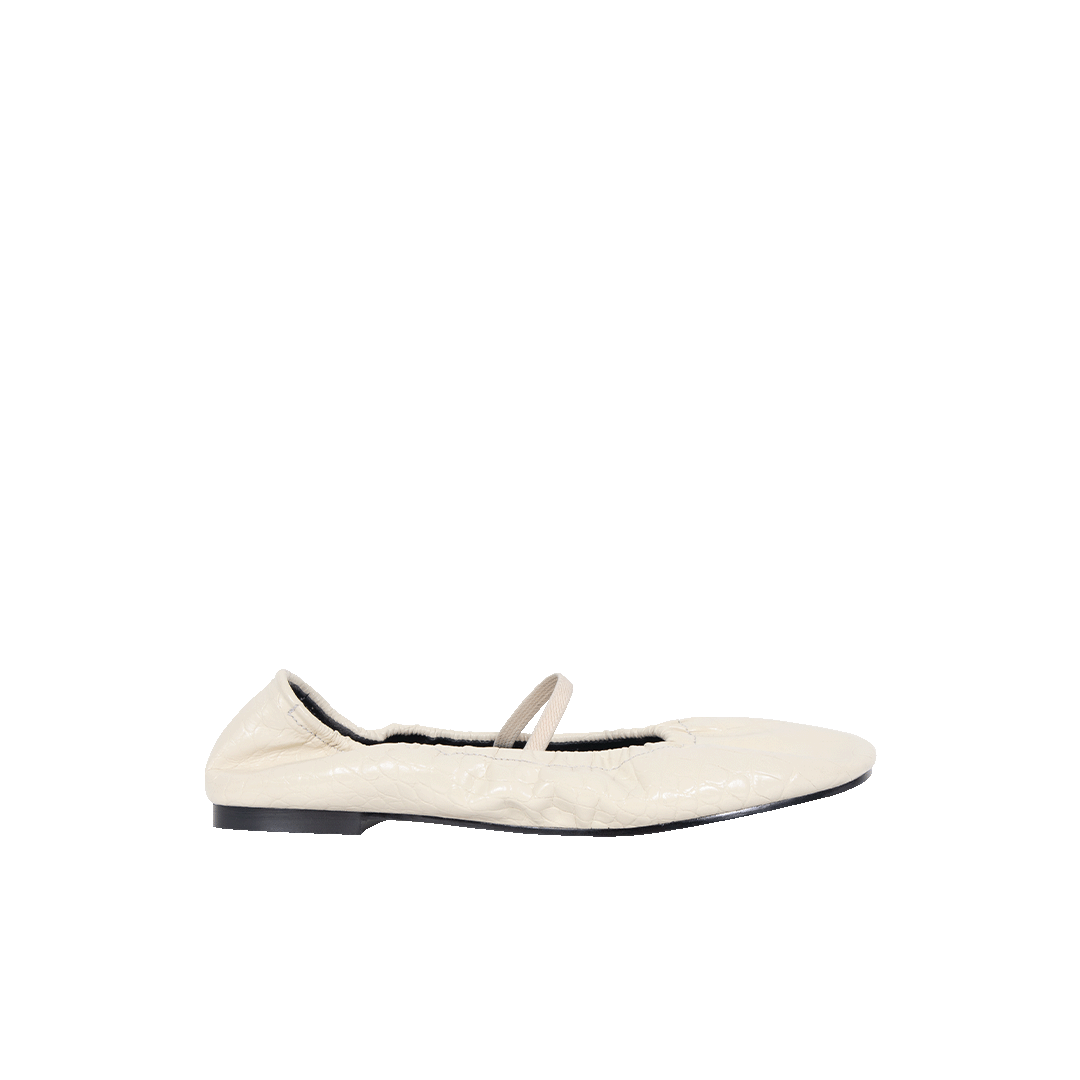 Essential MJ Flats Croco Embossed