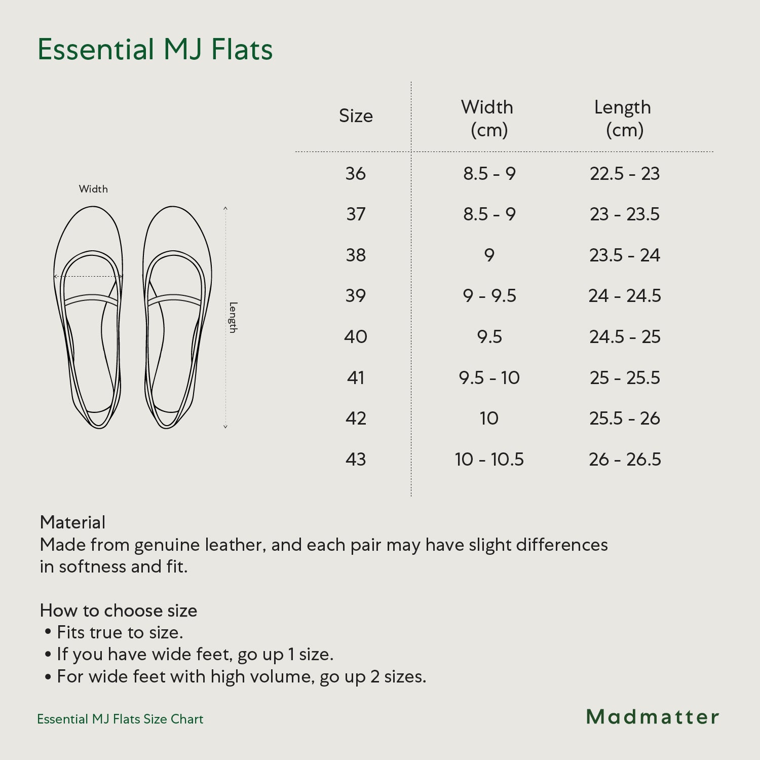 Essential MJ Flats Black Croco Embossed