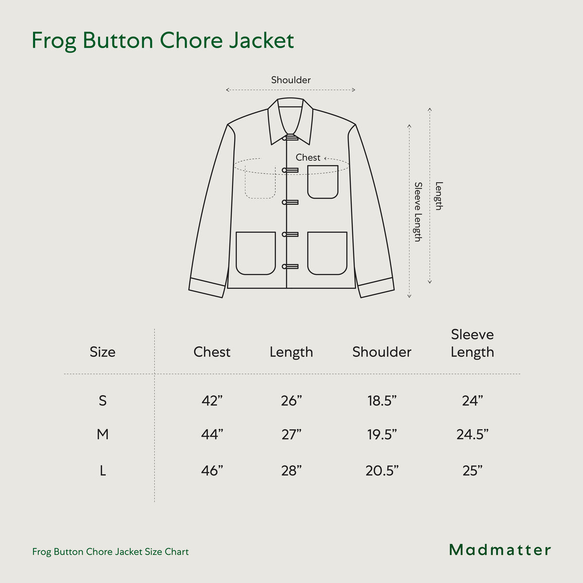Frog Button Chore Jacket