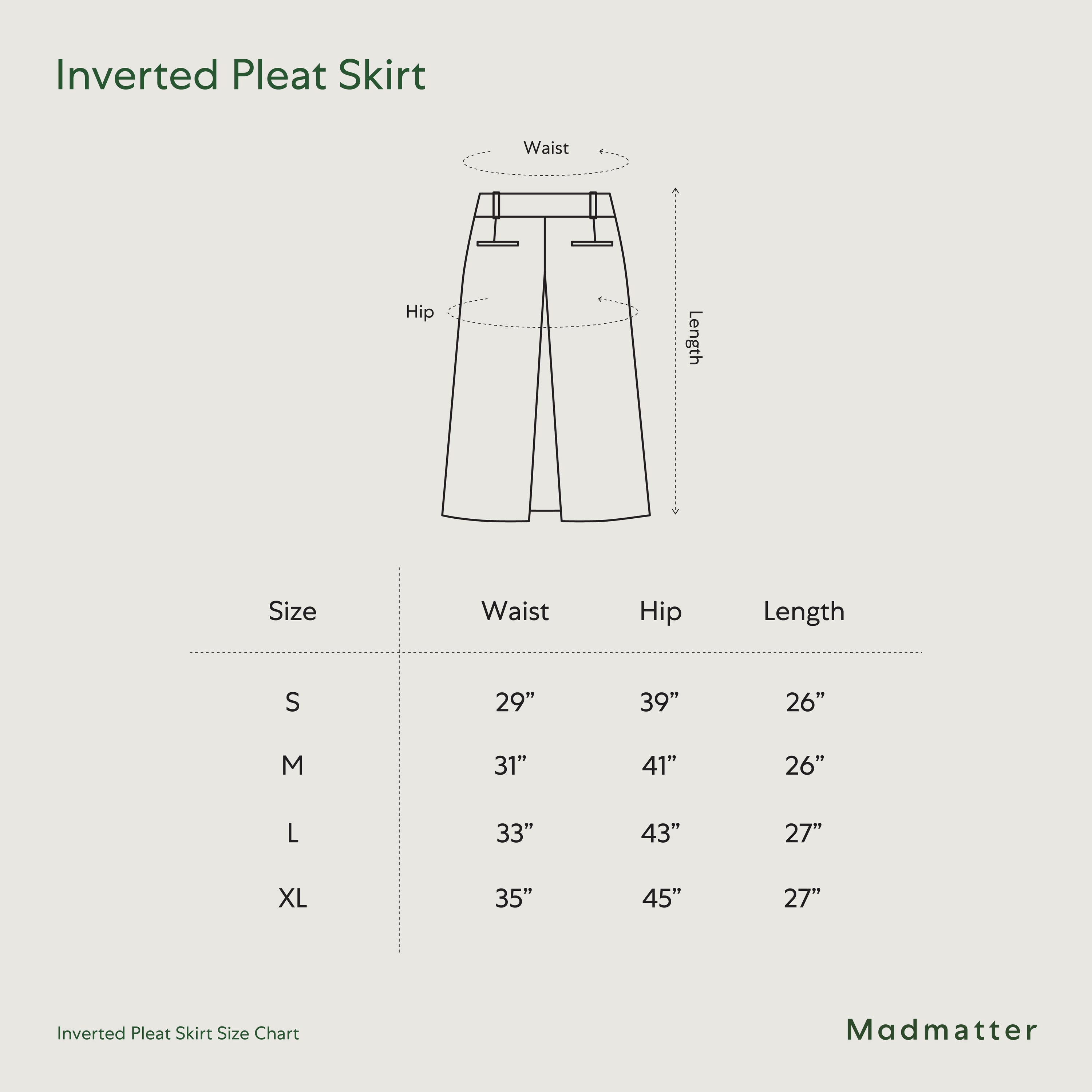 Inverted Pleat Skirt