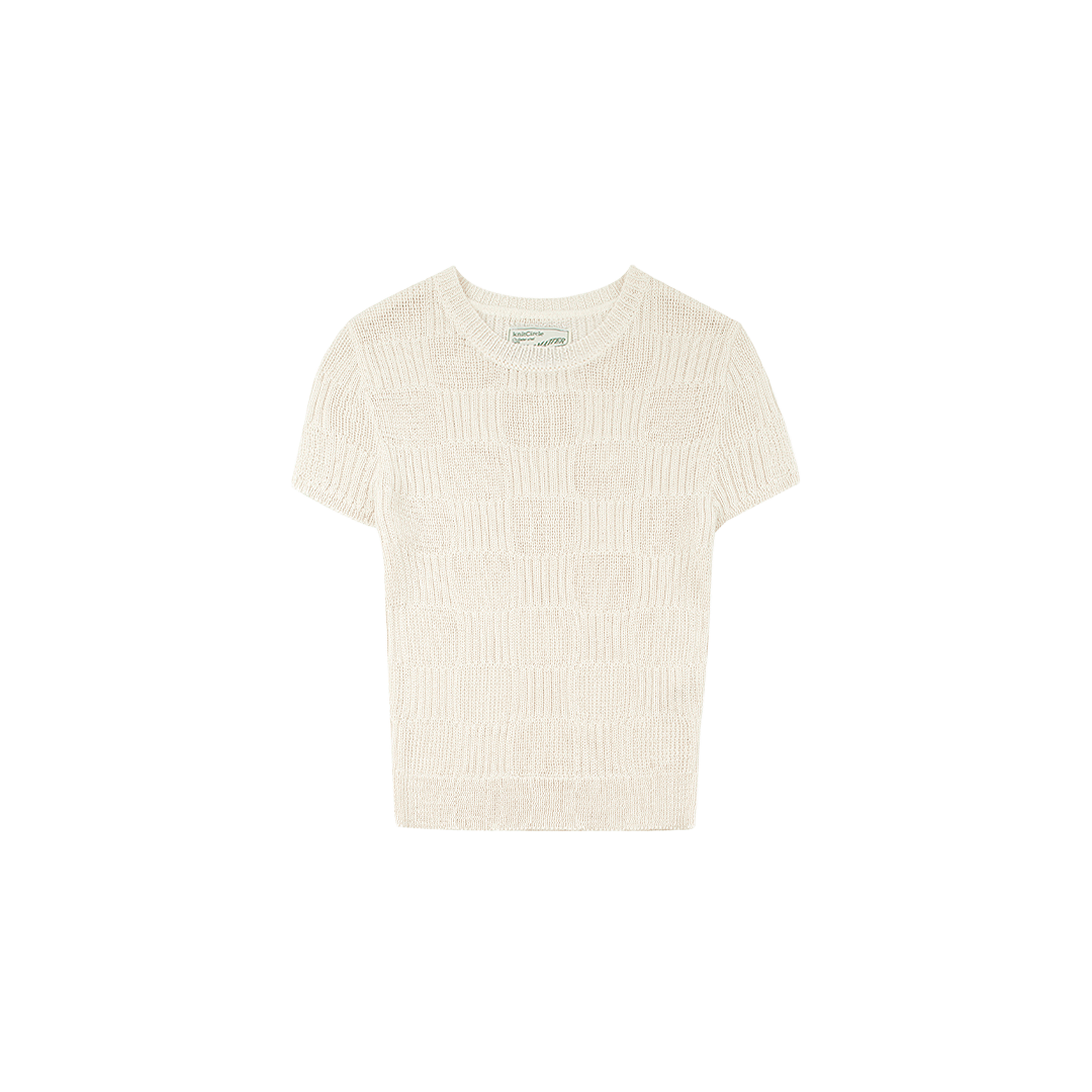 Madmatter / Knitcircle Checkerboard Knit Baby Tee