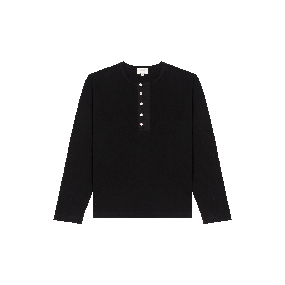 Oversized L/S Henley Tee
