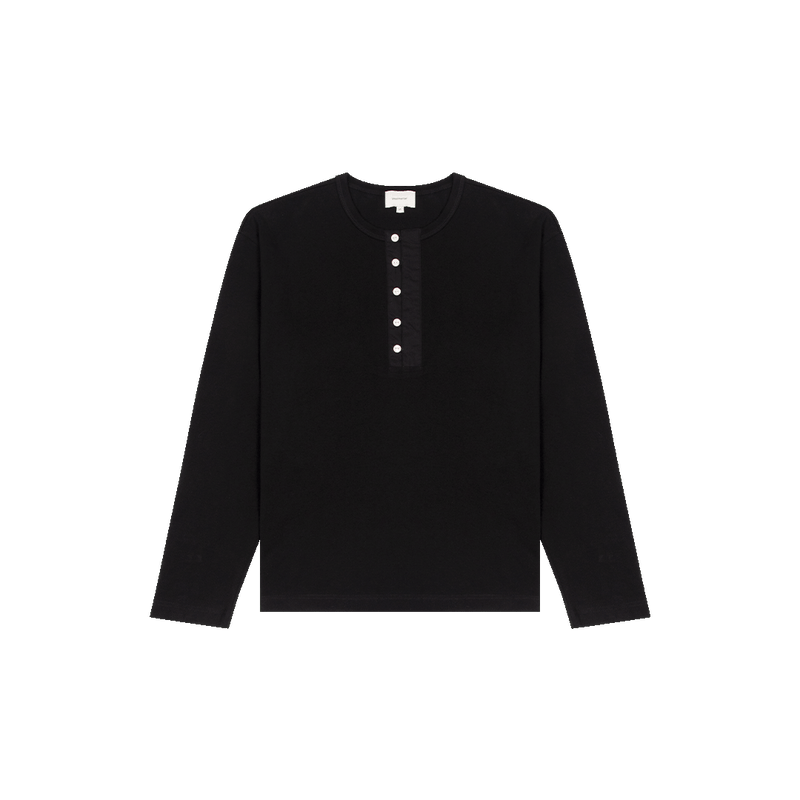 OVERSIZED L/S HENLEY TEE