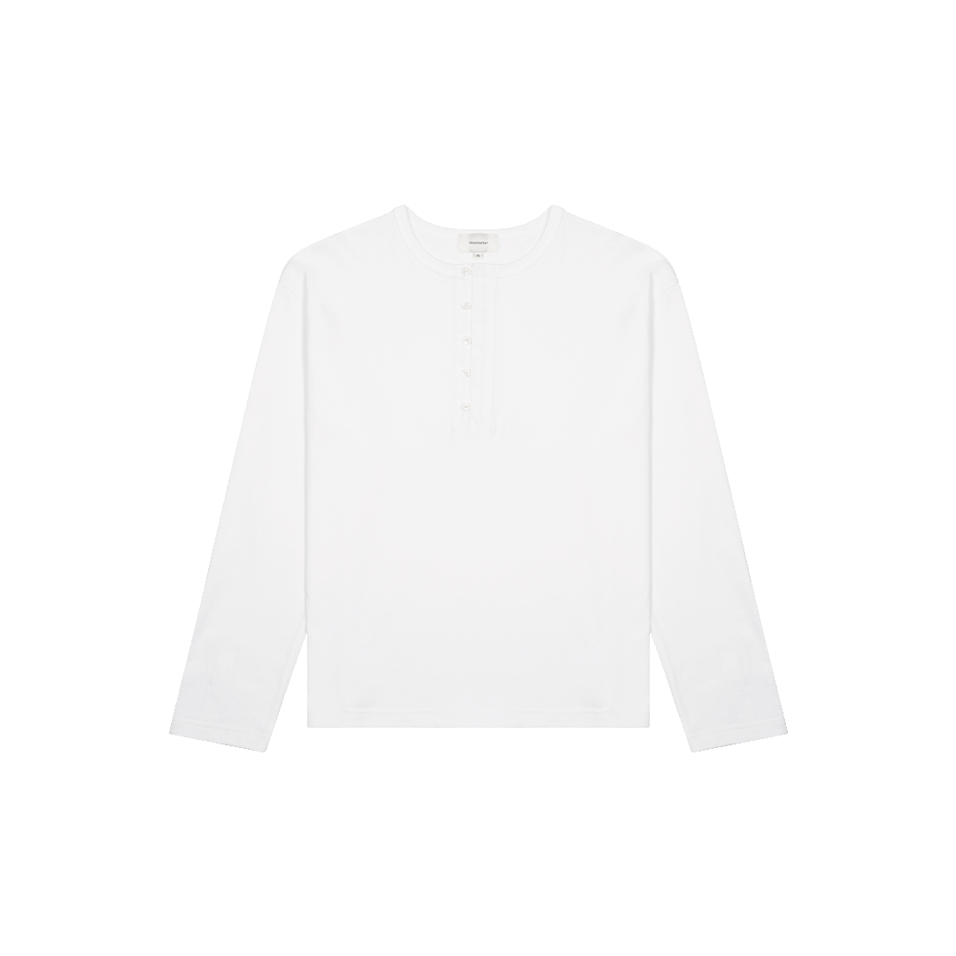 Oversized L/S Henley Tee