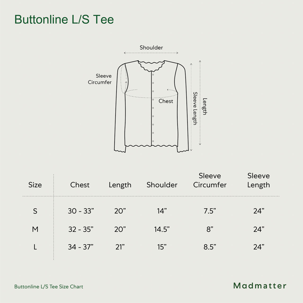 Buttonline L/S Tee Pink