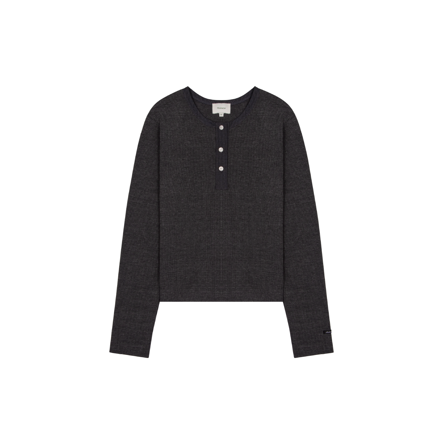 Rib L/S Henley Tee (Pre - order 14 days)