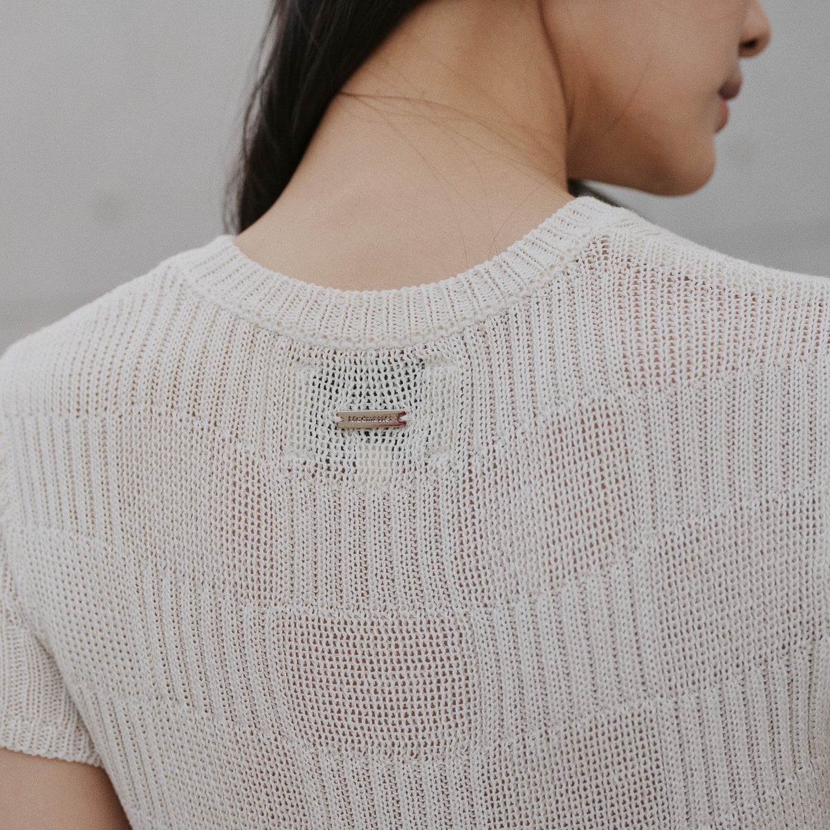 Madmatter / Knitcircle Checkerboard Knit Baby Tee