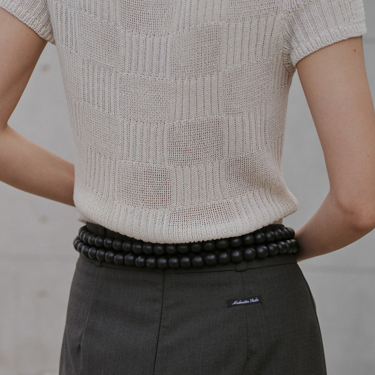 Madmatter / Knitcircle Checkerboard Knit Baby Tee
