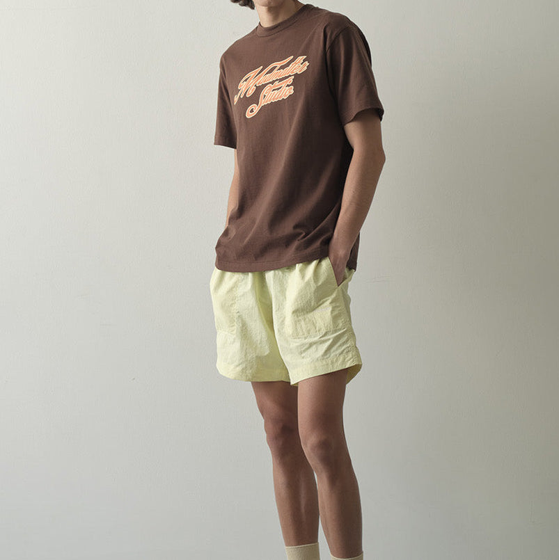 Cursive Logo Nylon Shorts (Pre Order 45 Days)