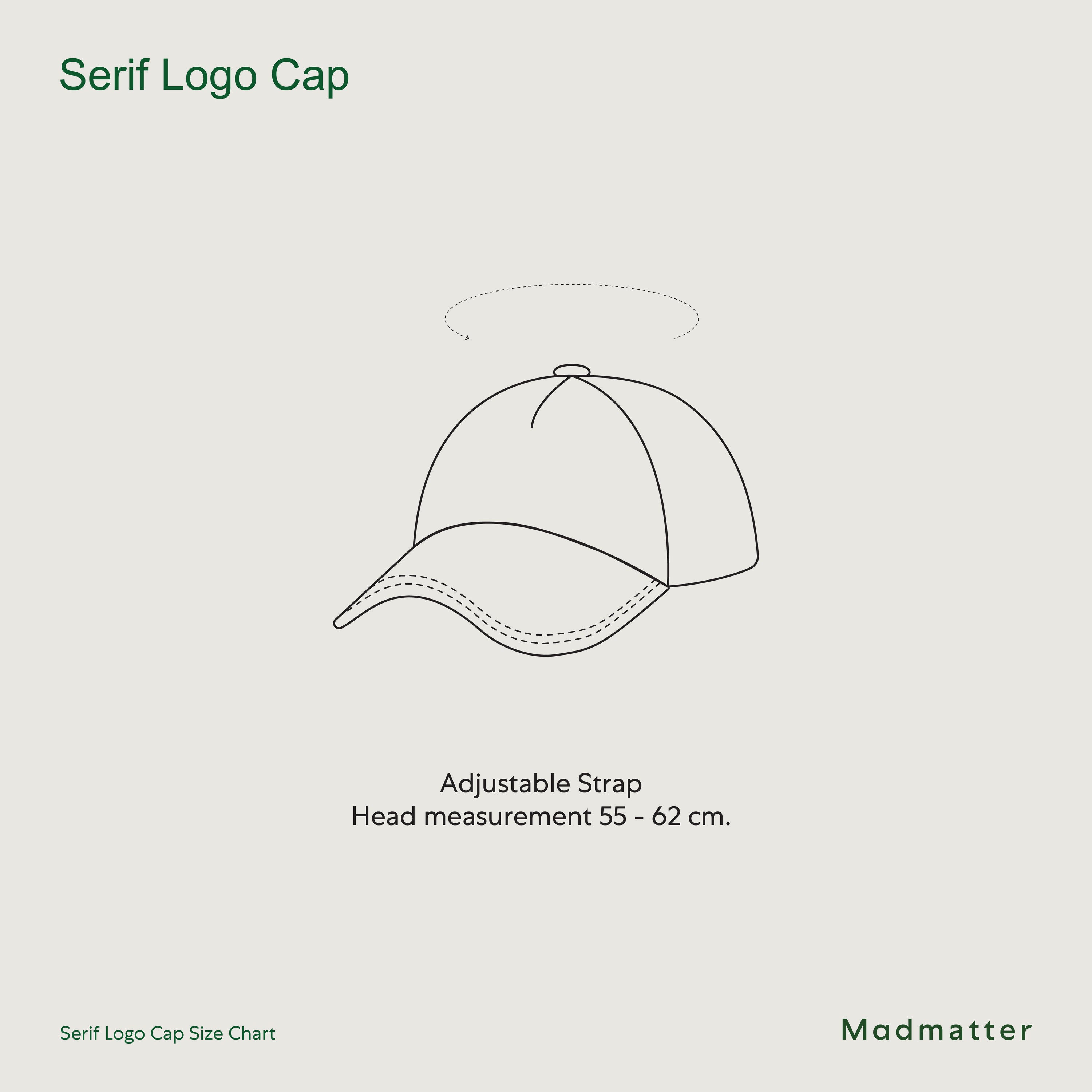 Serif Logo Cap Nylon
