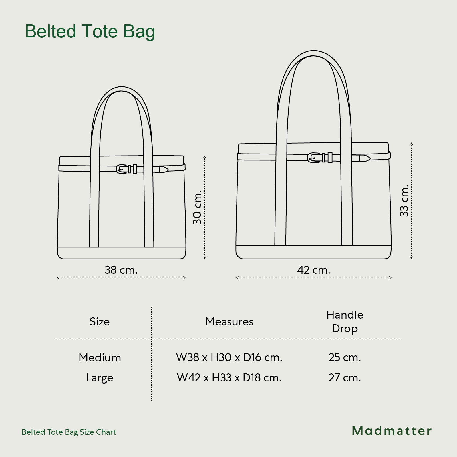 Belted Tote Bag