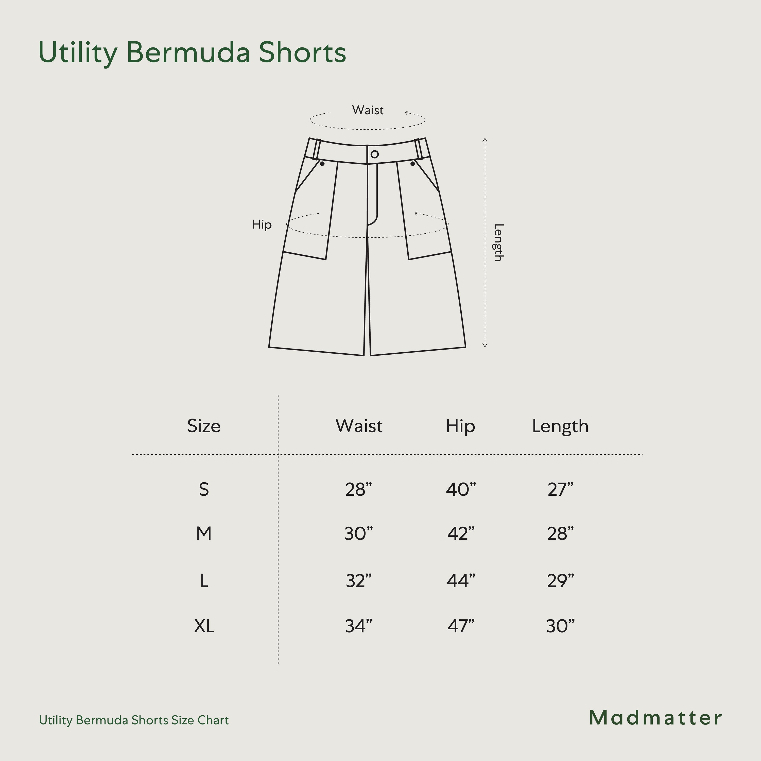 Utility Bermuda Shorts