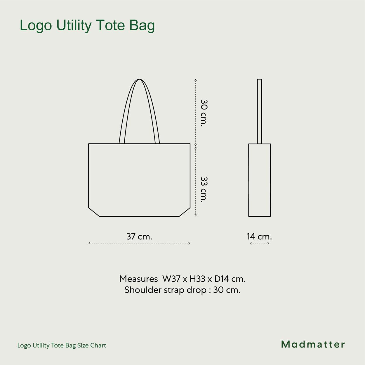 Logo Utility Tote Bag