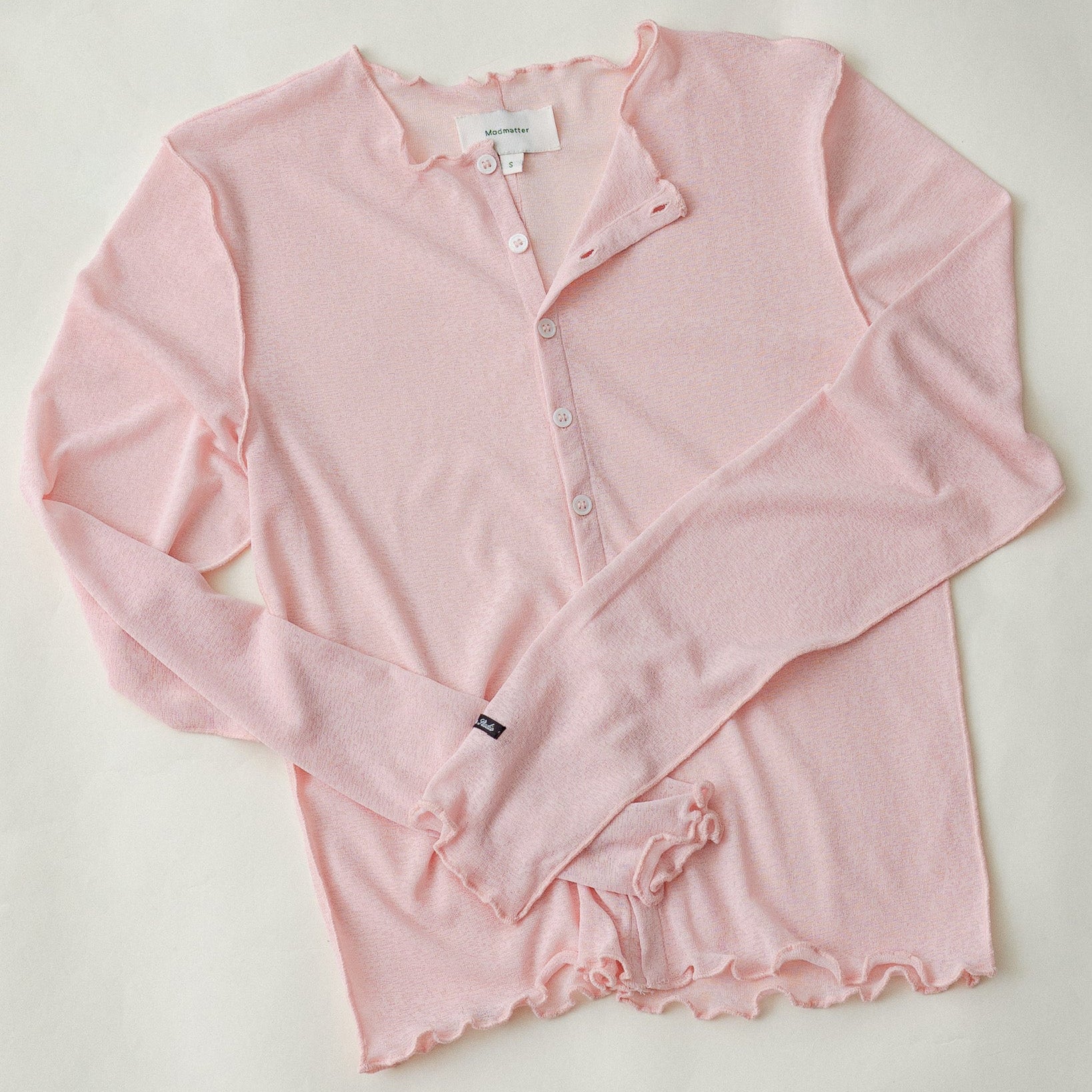 Buttonline L/S Tee Pink