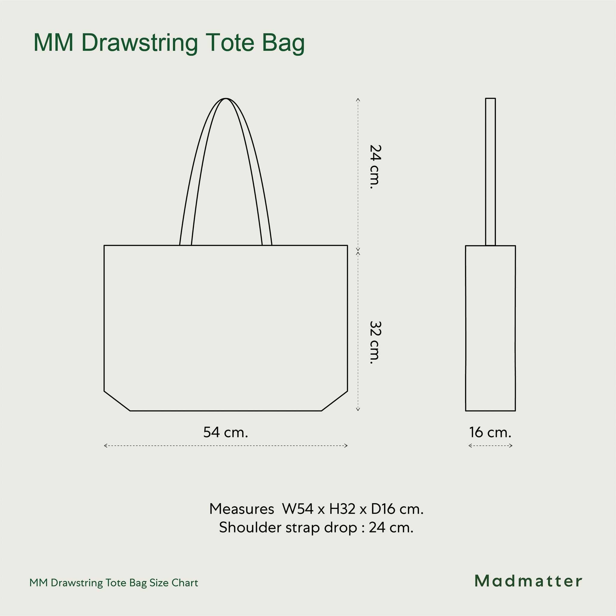 MM Drawstring Tote Bag