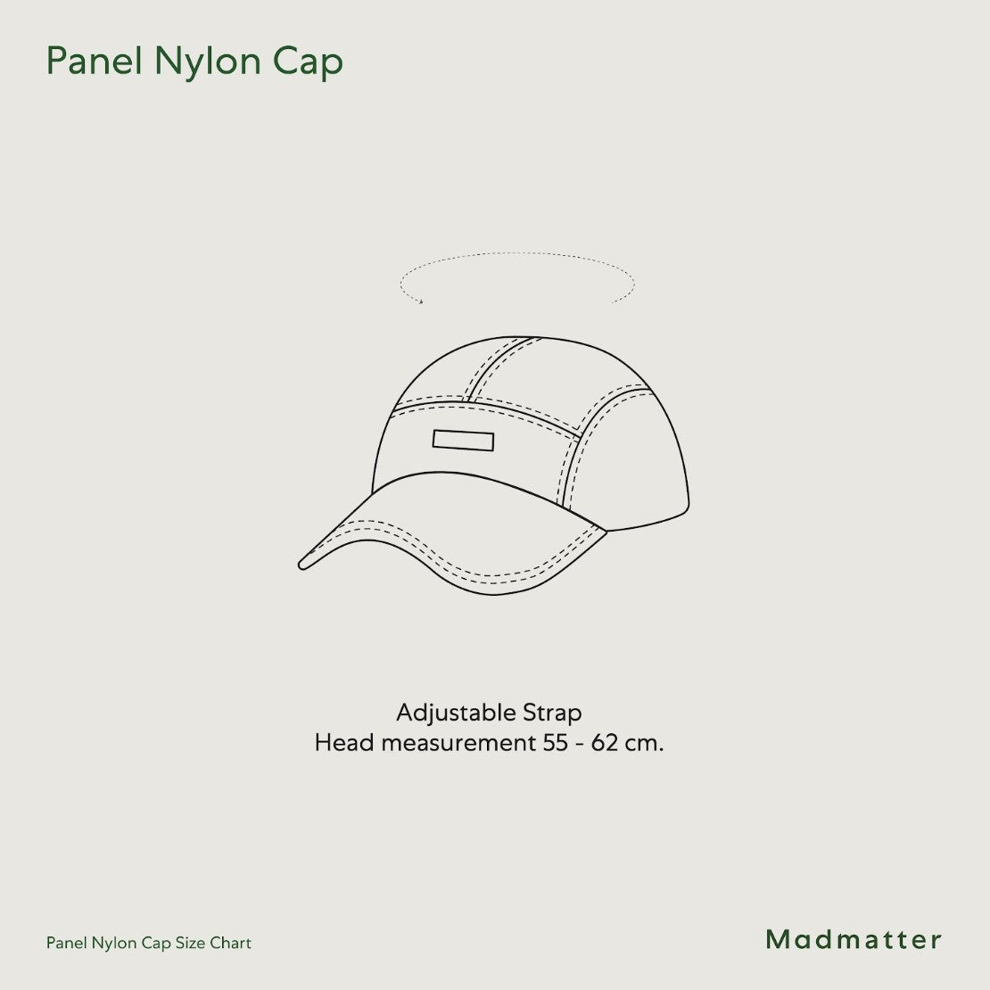 Panel Nylon Cap