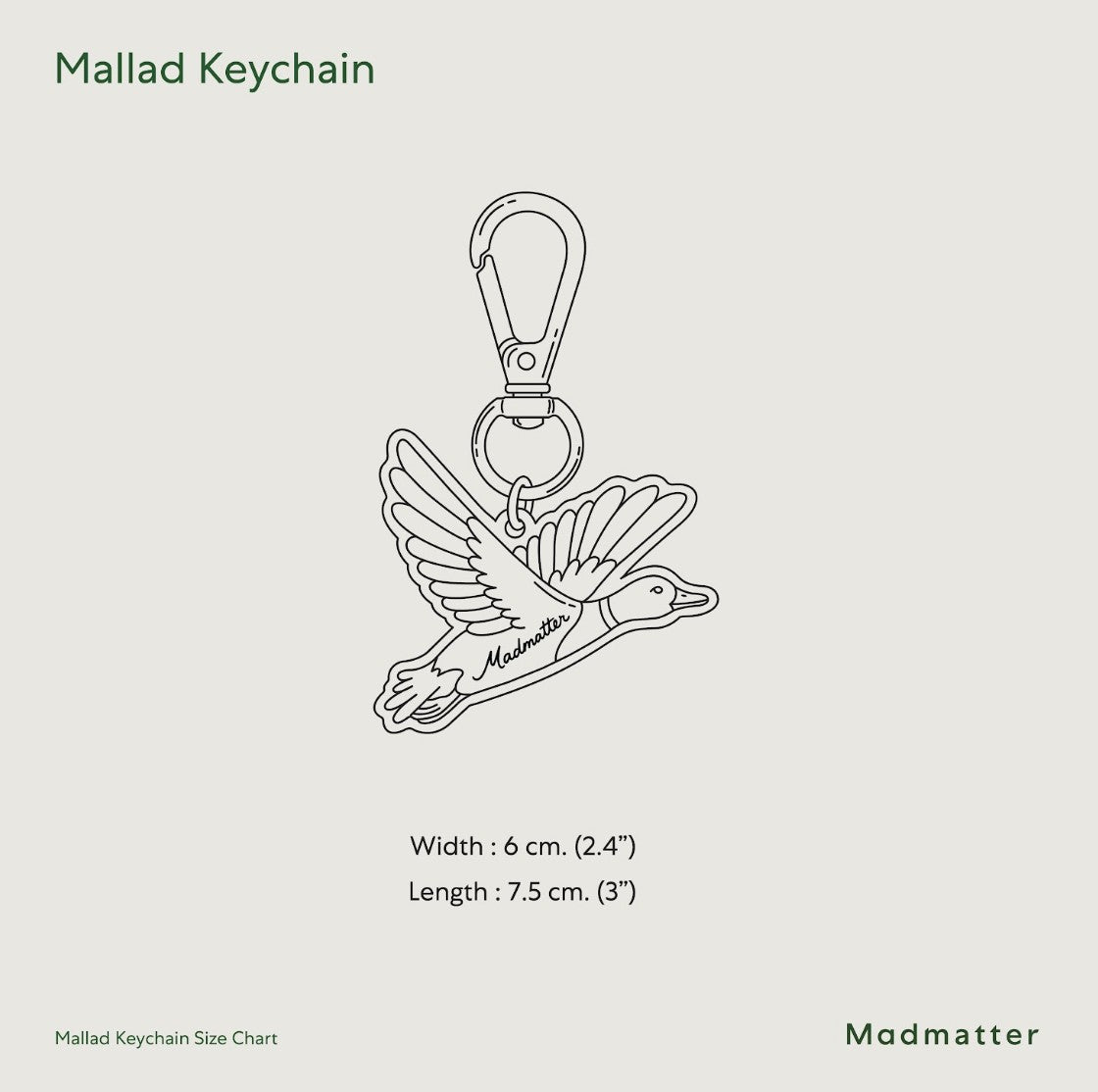 Mallard Keychain