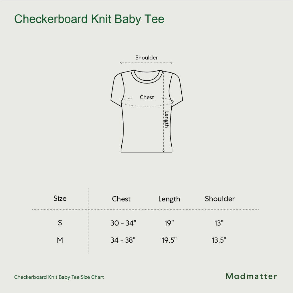 Madmatter / Knitcircle Checkerboard Knit Baby Tee
